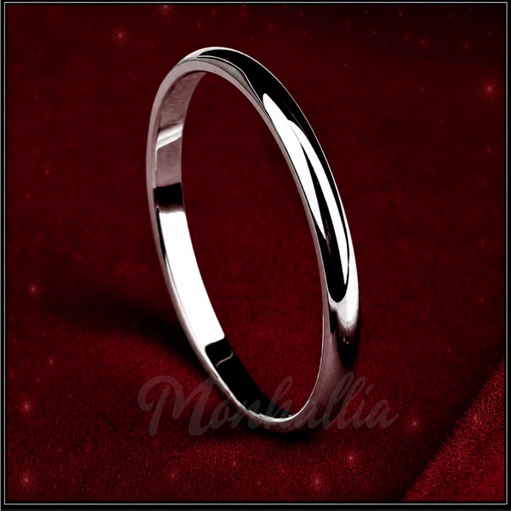Clearance! SILVER SIMPLE MINIMALIST PROMISE ENGAGEMENT WEDDING BAND RING